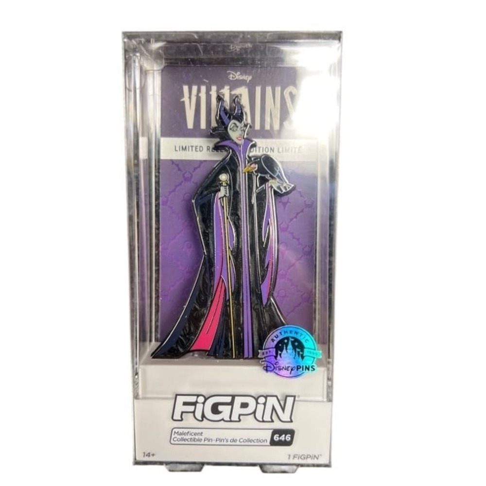 Disney Parks Maleficent & Diablo Figpin #646 Limited Release Pin New Collectible